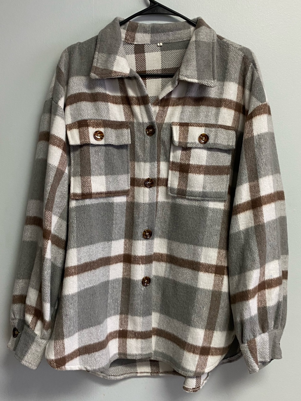 SOFT FLANNEL JACKET - LARGE